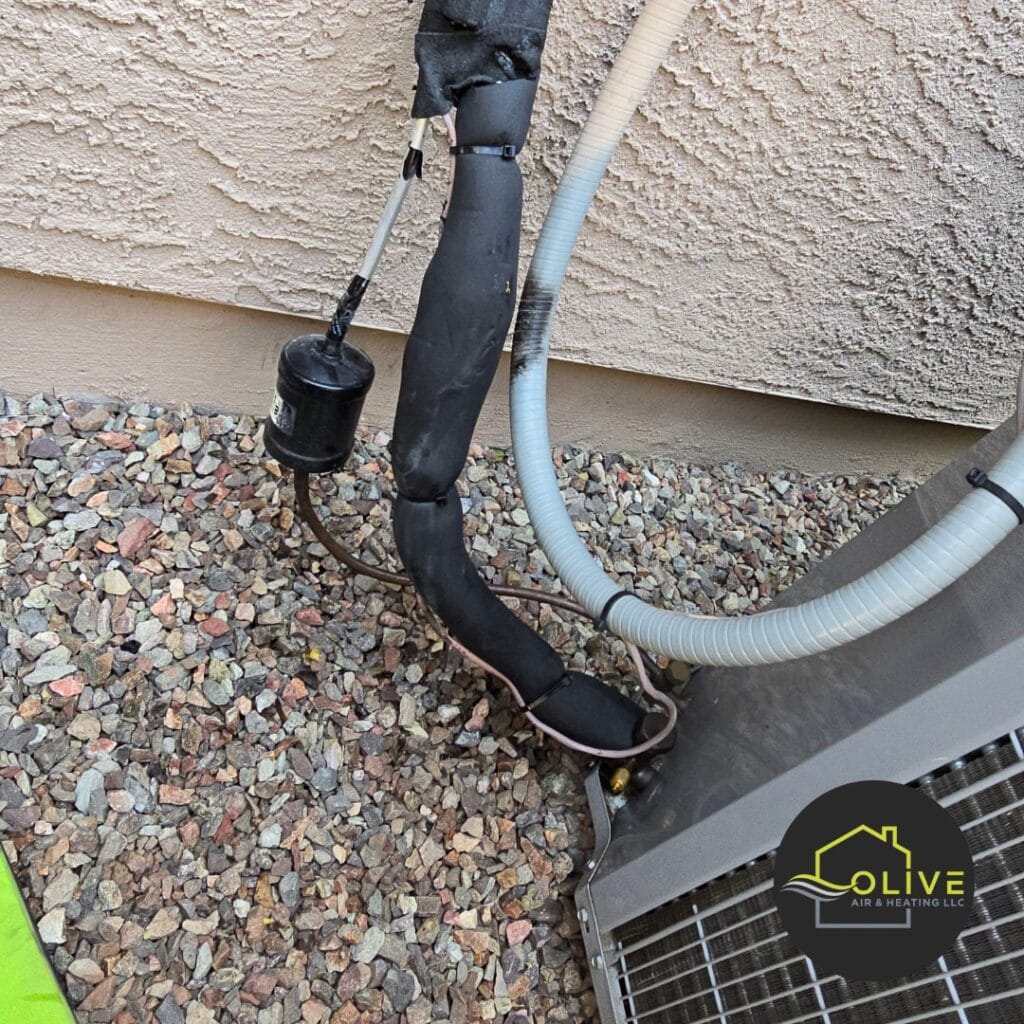 AC Repair Leak fixed by Olive Air and Heating technicians.